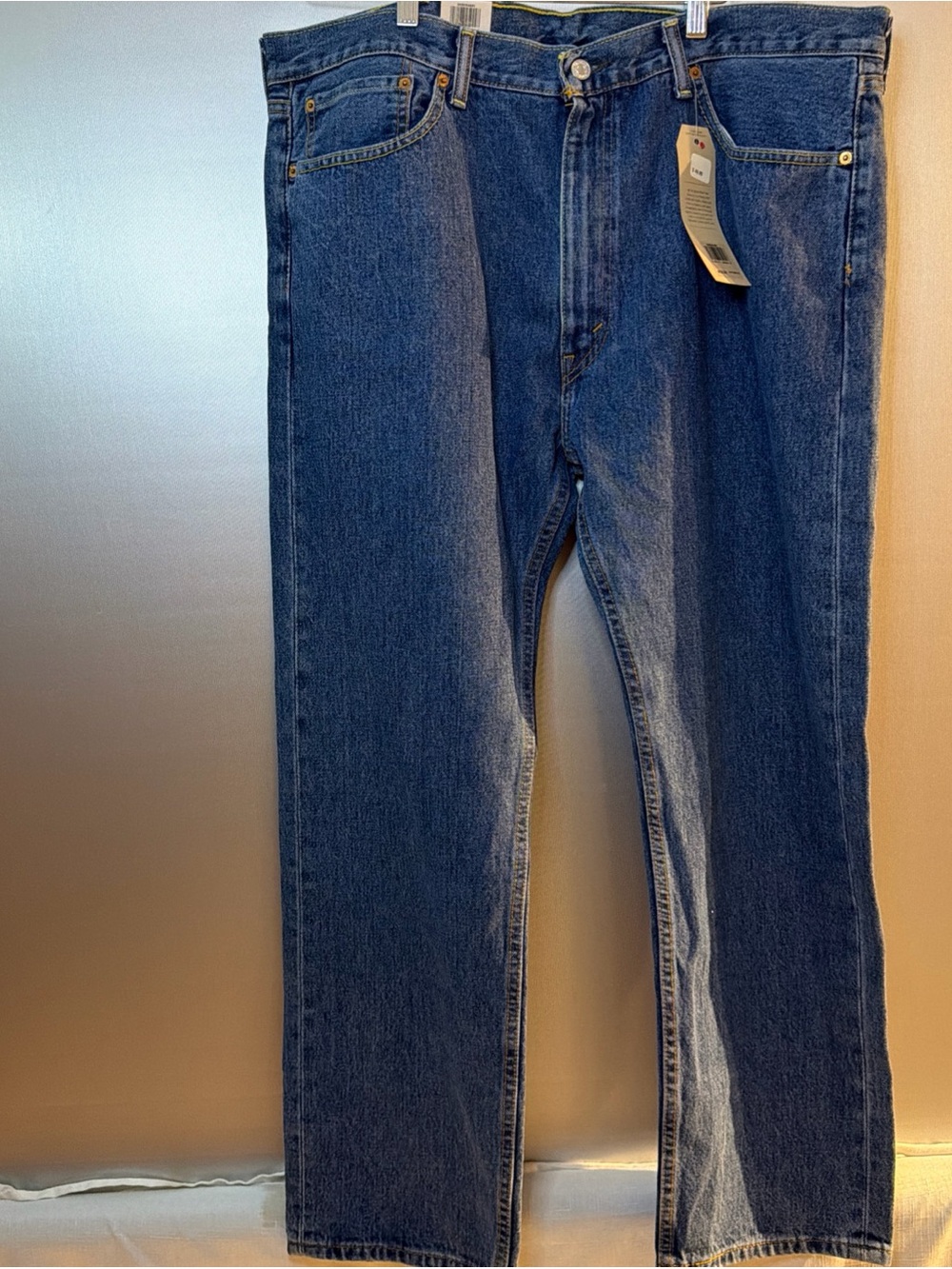 Levis 505 Jeans Mens 40x30 Classic Straight Leg Blue Medium Wash Regular NEW